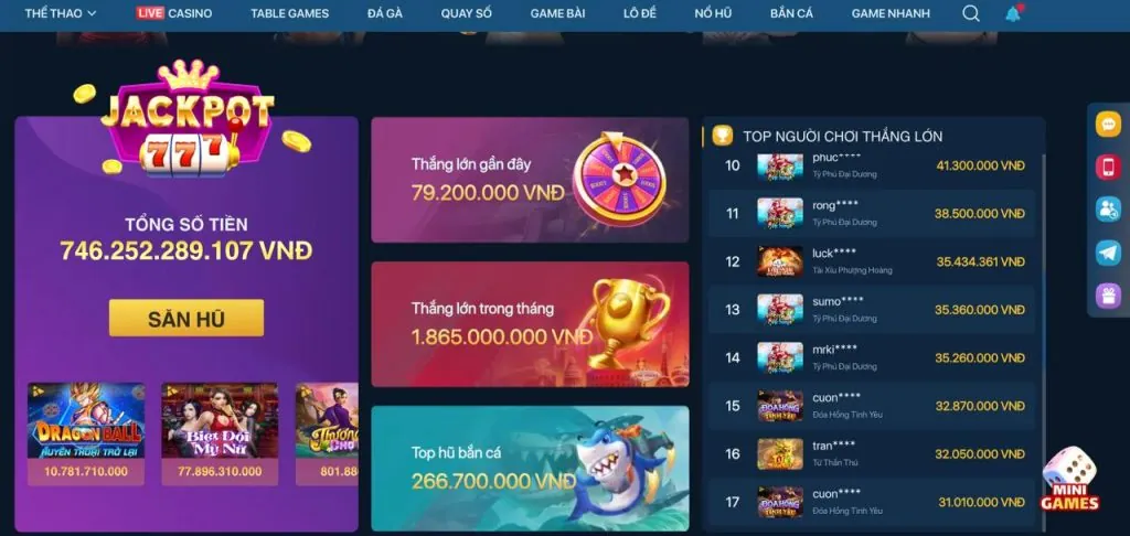Kho game đa dạng với hàng trăm game bài, nổ hũ, tài xỉu tại 8day bet