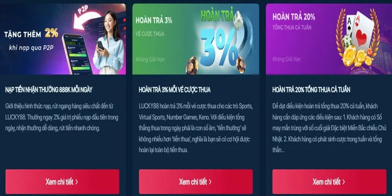 Các chương trình khuyến mãi thưởng nóng tại 8day bet